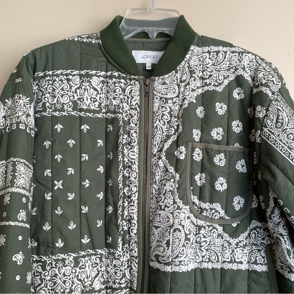The Great Bandana Quilted Bomber Jacket - Picture 7 of 16